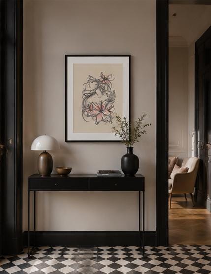 Contemporary Floral Portrait