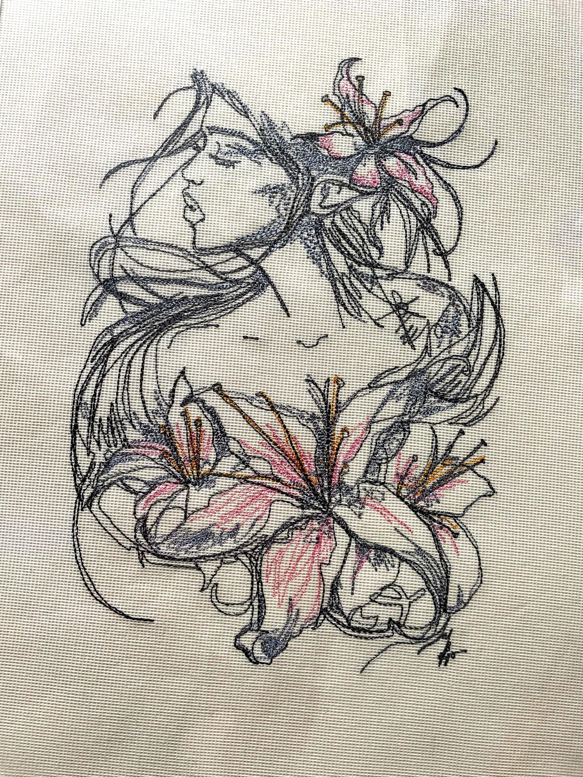 Contemporary Floral Portrait