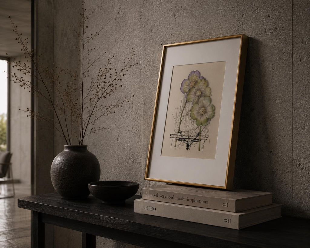 Abstract Floral Embroidery Art