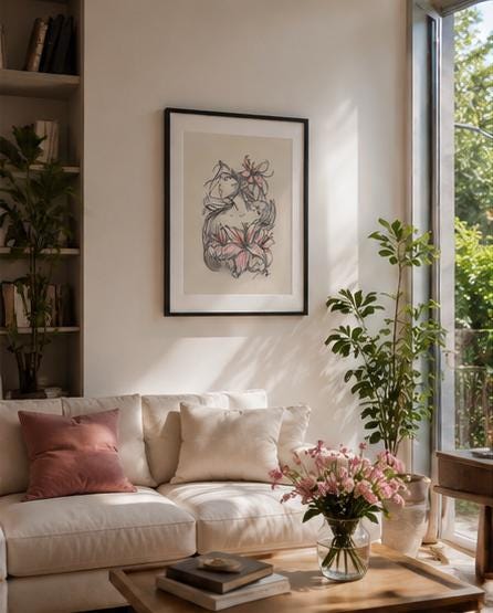 Contemporary Floral Portrait