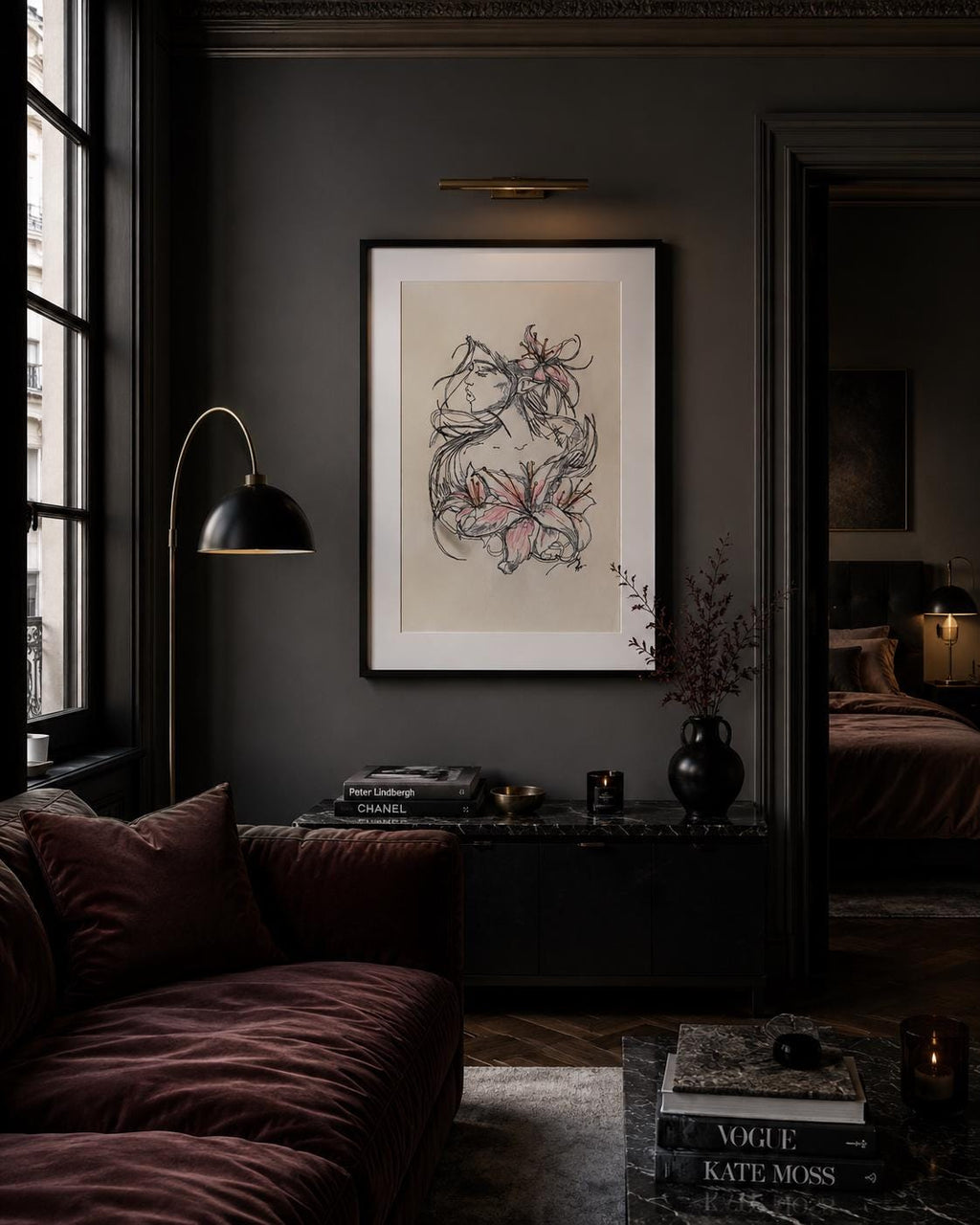 Contemporary Floral Portrait