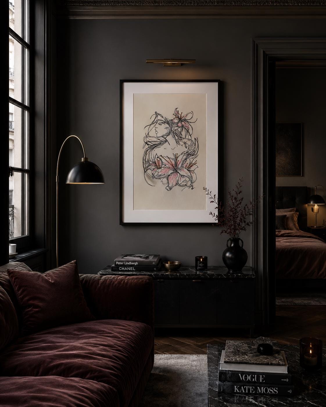 Contemporary Floral Portrait