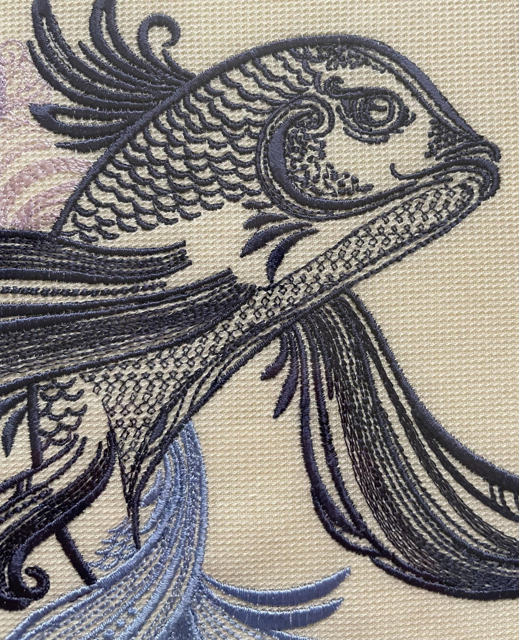 Betta Fish Embroidery Art