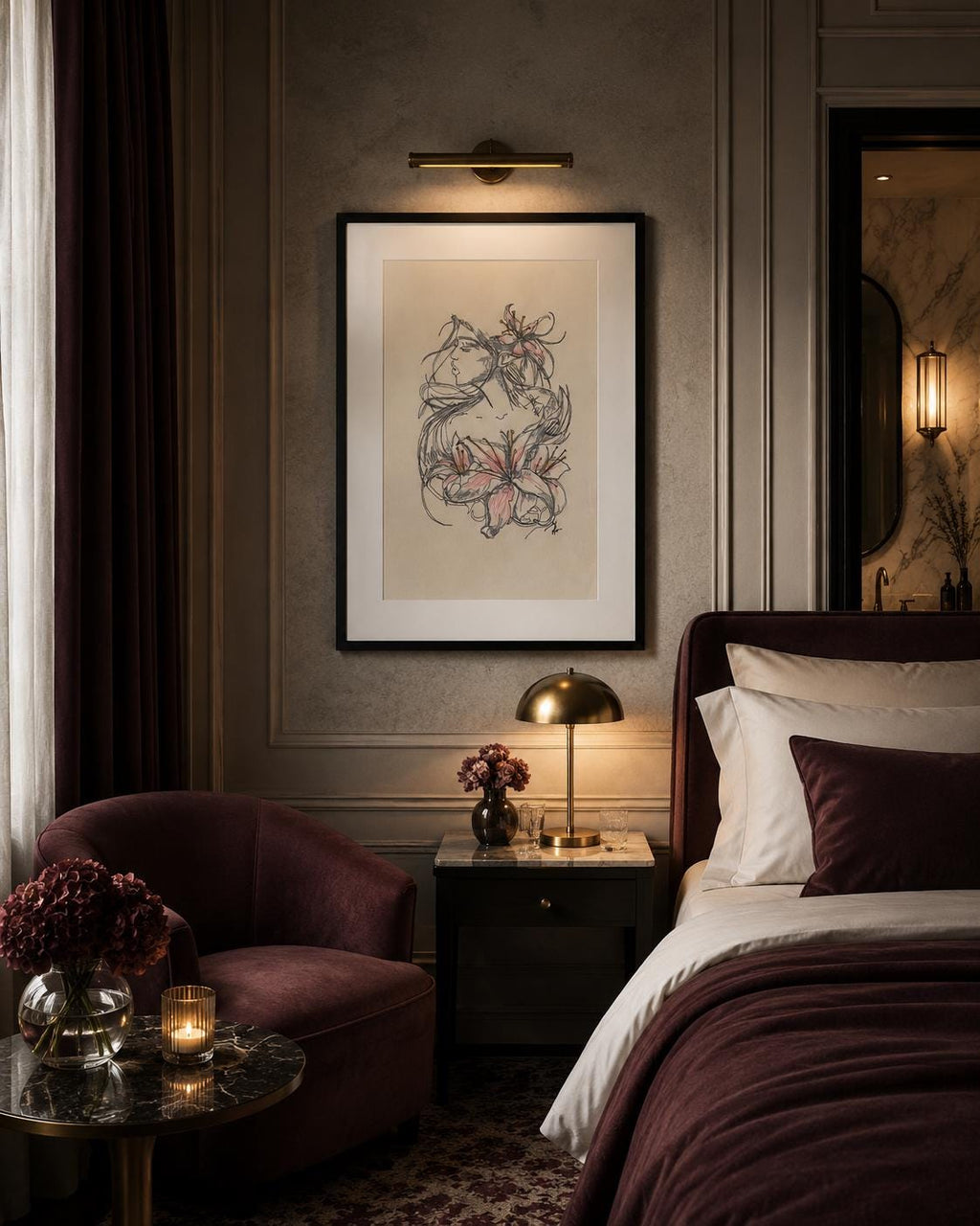 Contemporary Floral Portrait
